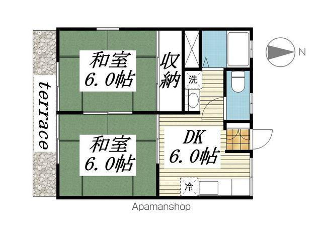 タワーズ黒崎A棟(2DK/2階)の間取り写真