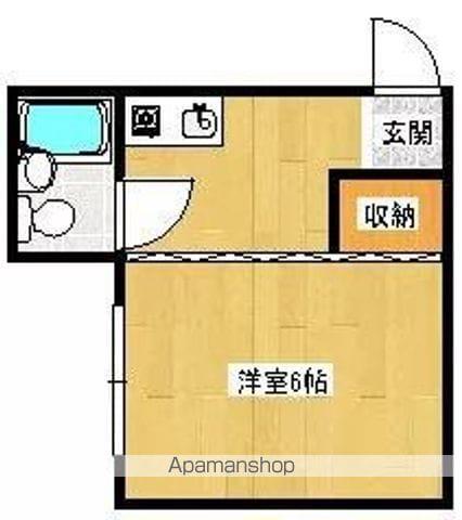 マルコポーロハイツ(1K/4階)の間取り写真