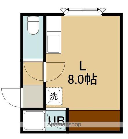 ハッピーハイム柳町(ワンルーム/2階)の間取り写真