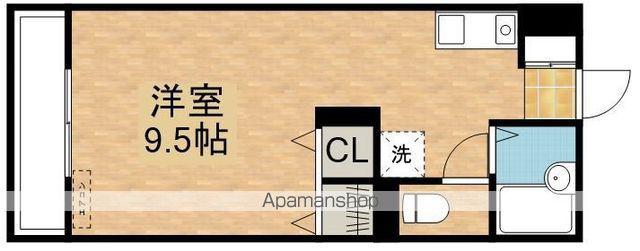 サンセットビレッジ新川B棟(ワンルーム/3階)の間取り写真