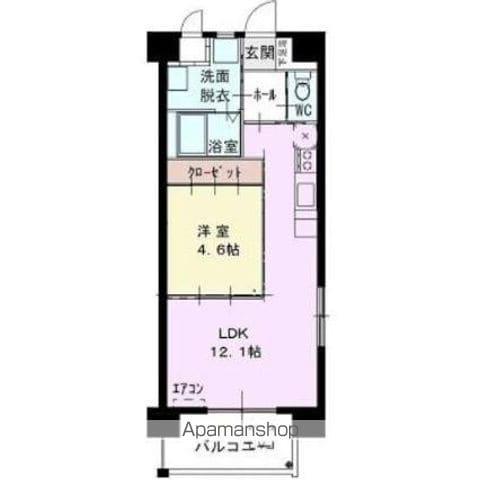 プログランツ(1LDK/3階)の間取り写真