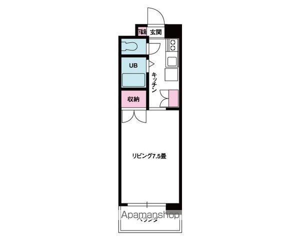 ジョイフル第1小坂(1DK/6階)の間取り写真