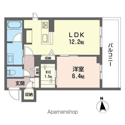 シャーメゾン シントー(1LDK/3階)の間取り写真