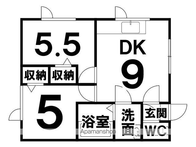 メゾン294(2DK/1階)の間取り写真
