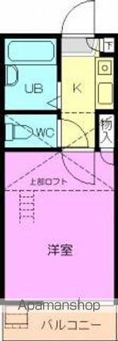 コリーヌ下松(1K/2階)の間取り写真