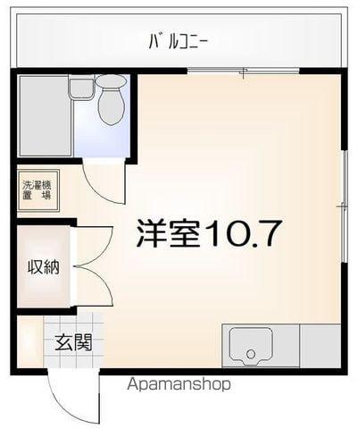 柳田ハイツ(ワンルーム/2階)の間取り写真
