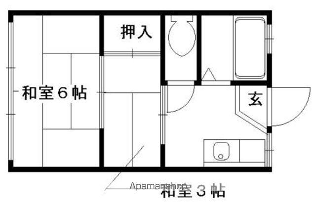 光マンション(2K/2階)の間取り写真