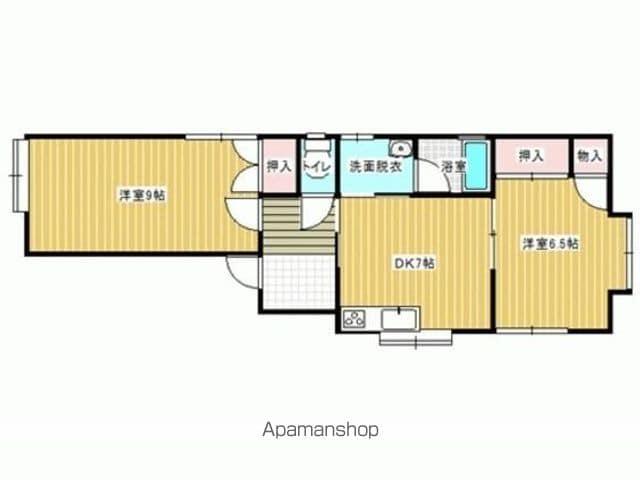 デュアルハウス(2DK/2階)の間取り写真