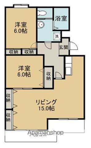 ニューサンハイツ(2LDK/3階)の間取り写真