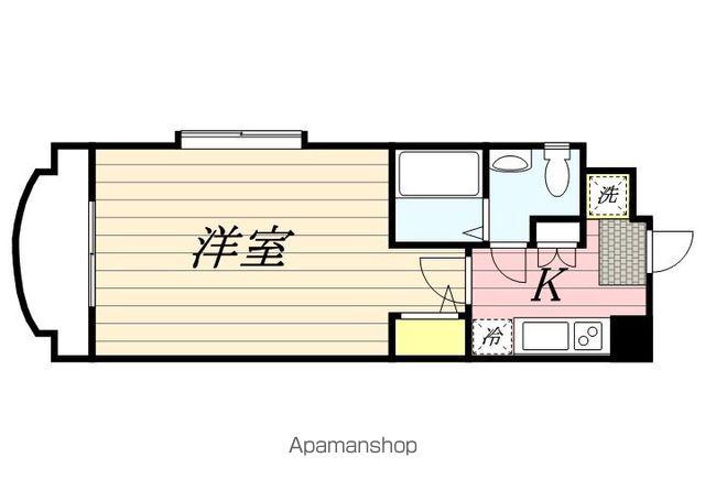 サヴォイステュディオブランシェ(1K/4階)の間取り写真