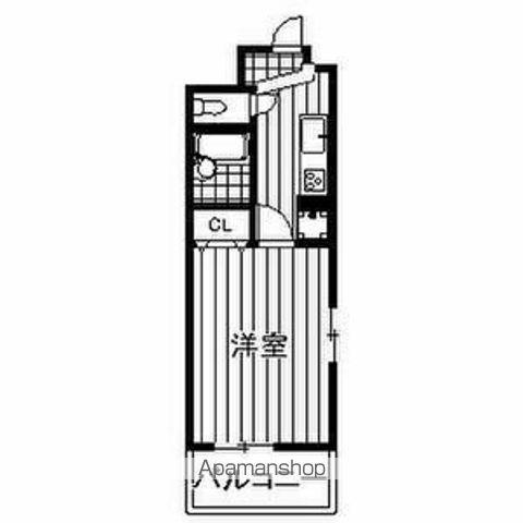 ルミエール(1K/2階)の間取り写真