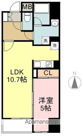 アリオール一番町(1LDK/3階)の間取り写真