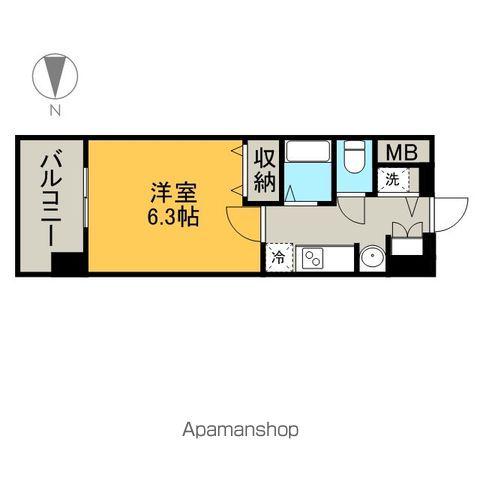 プレサンス名古屋城前ラバンカ(1K/7階)の間取り写真