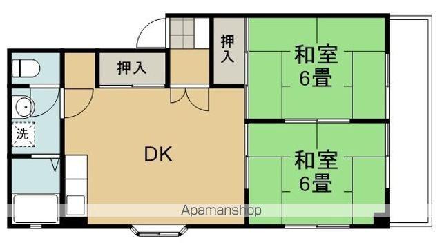 望月ビル(2DK/3階)の間取り写真