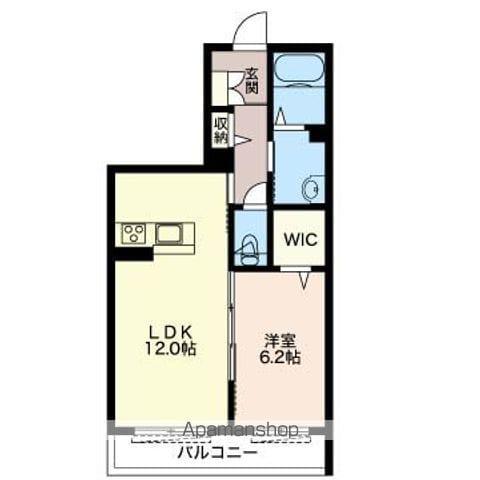 ベルクルー Ⅰ(1LDK/2階)の間取り写真