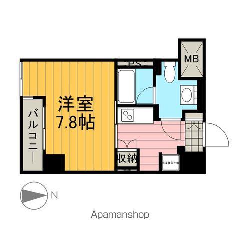 セリーズ門前仲町(1K/1階)の間取り写真