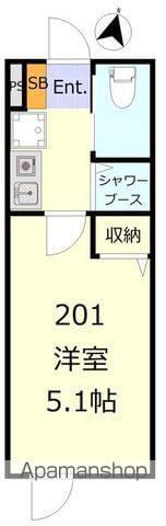 レジーナ立石(1K/2階)の間取り写真