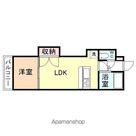コスモ早稲田(1LDK/1階)の間取り写真