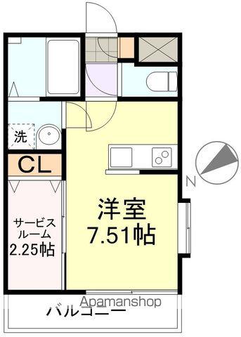 アイワレジデンスこまつしま(ワンルーム/1階)の間取り写真