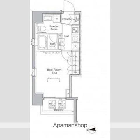 プラウドフラット浅草橋(1K/6階)の間取り写真