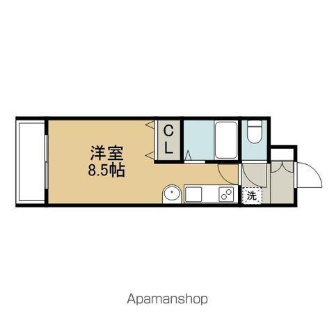 ホーマット千歳(1K/4階)の間取り写真