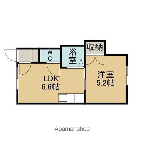ジェーハイツ千歳住吉3(1DK/2階)の間取り写真