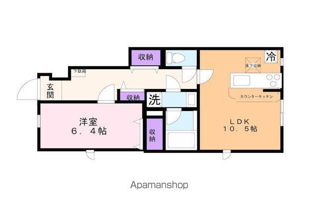 シーズンステージ喜多見A棟(1LDK)の間取り写真