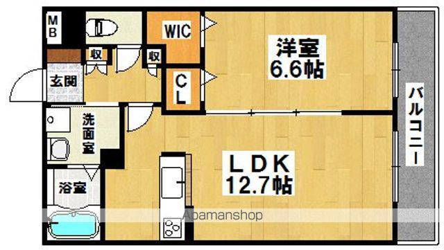 シャーメゾンメルヴィーユ(1LDK/3階)の間取り写真