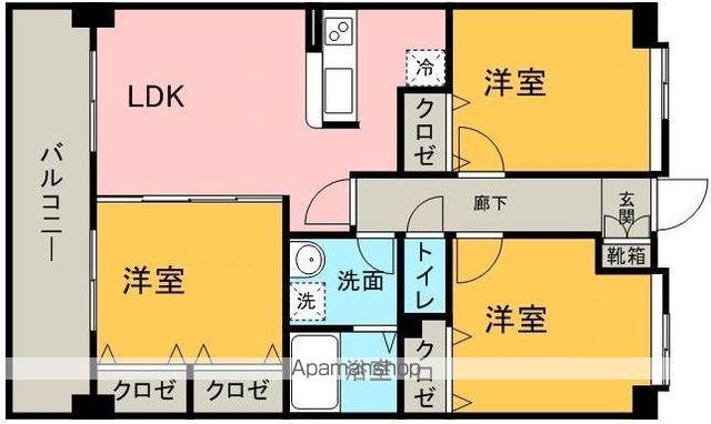 アベニールKAI(3LDK/5階)の間取り写真