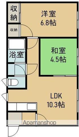 ラスティブ杉並(2LDK/4階)の間取り写真