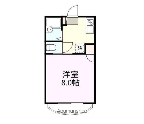 西村ハイツ(1K/1階)の間取り写真