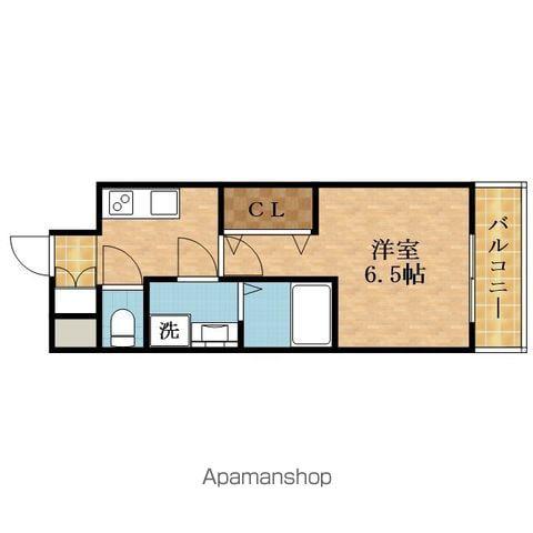 エスリードレジデンス都島シティフロント(1K/11階)の間取り写真