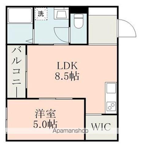 MAJOR大津Ⅲ(1LDK/2階)の間取り写真