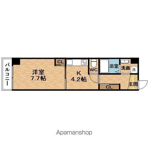 OGIMACHIDAI2MANSION(1K/3階)の間取り写真
