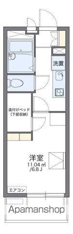 レオパレスフエータ(1K/1階)の間取り写真