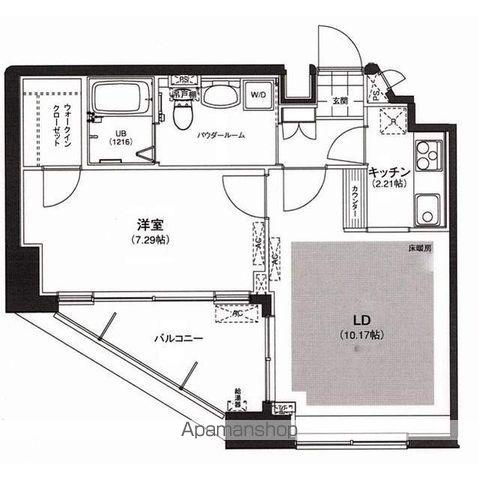サウンドおしあげ(1LDK/13階)の間取り写真