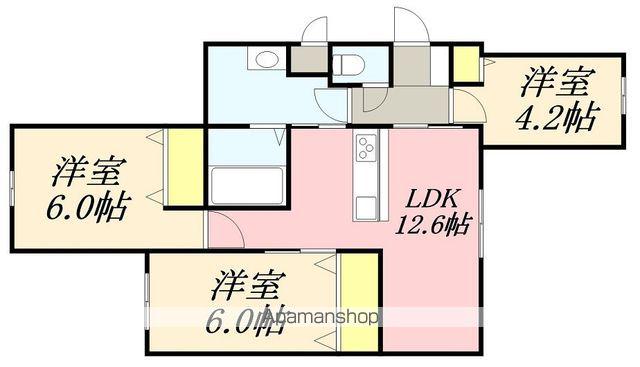 メゾンド214(3LDK/1階)の間取り写真