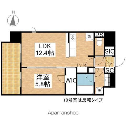 ザ・パークハビオ新栄(1LDK/10階)の間取り写真