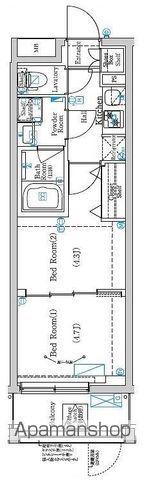 ラフィスタ方南町(2K/2階)の間取り写真