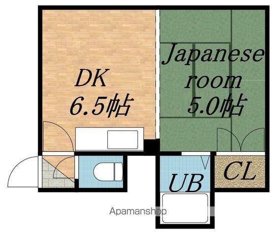 一光ハイムB(1DK/1階)の間取り写真