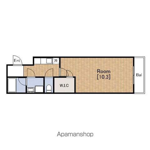 セレーナ住之江(1K/2階)の間取り写真