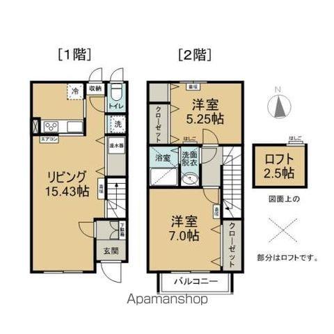 ヨーロピアンシャレーファミリア(2LDK/1階)の間取り写真
