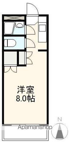 ヴィラ昭和町(1K/1階)の間取り写真