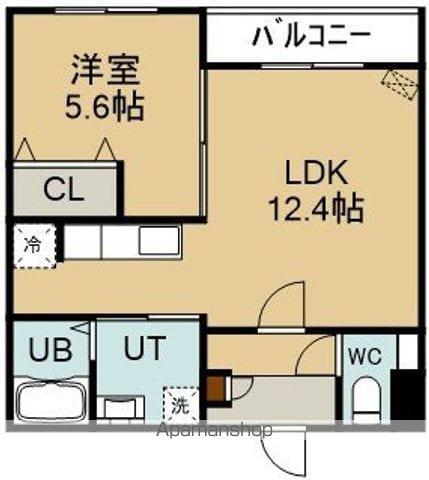 EARENDEL港町(1LDK/3階)の間取り写真
