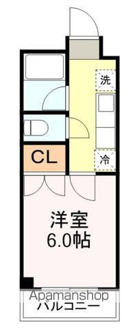 アーバンヒルズ柏木(1K/1階)の間取り写真