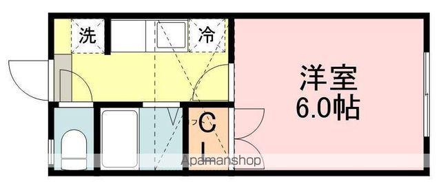 エンジェルズシェア(1K/2階)の間取り写真