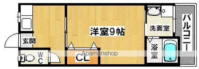 レジデンス高木(1K/1階)の間取り写真