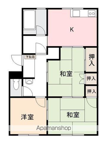 ラ・トゥール屋島百石(3DK/3階)の間取り写真