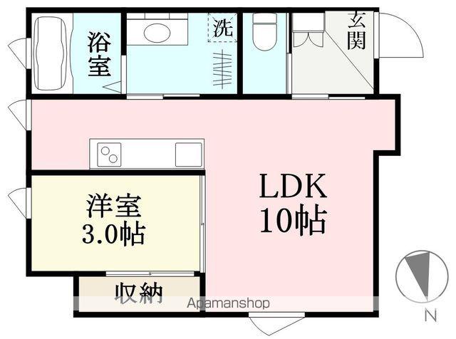 INTEGRAL HOMES(1LDK/2階)の間取り写真