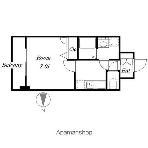 エスリード大須観音プリモ(1K/5階)の間取り写真